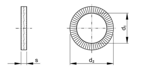 NORD-LOCK Vibration proof wedge-locking washer Steel Delta Protekt®