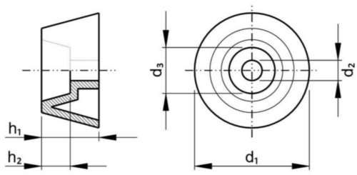 Ochranná zarážka Plast Polyvinylchlorid 20MM