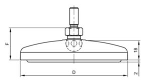 FATH Foot plate Stainless steel A2