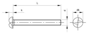 SECURITY Pancilinderschroef One-way Roestvaststaal (RVS) A2 M8X12