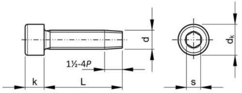 Cap screws din 7500e DIN 7500 E Steel Zinc plated M4X10