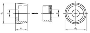 SÉCURITÉ Capuchon NoGo™ type 2, fermé Acier Electro zingué