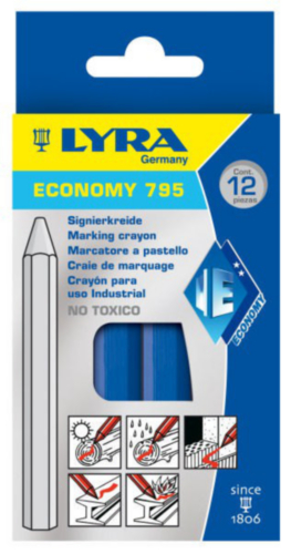 LYRA 12PC MARK CHALK 795            BLUE
