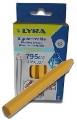 LYRA 12PC MARK CHALK 795          YELLOW