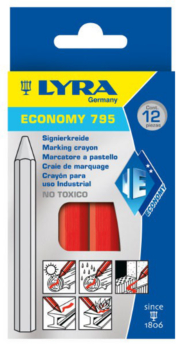 LYRA 12PC MARK CHALK 795             RED