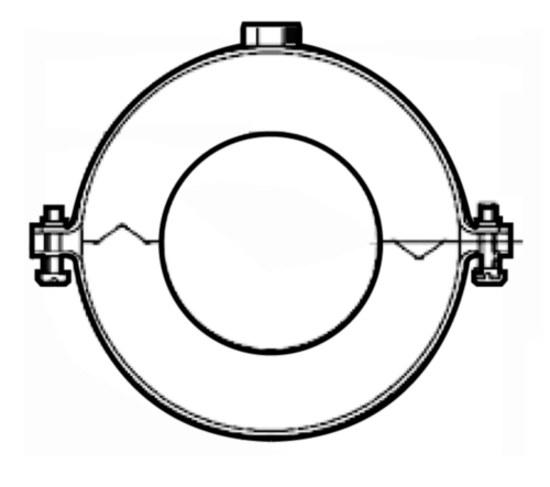 FISCHER Refrigeration pipe clamp Steel