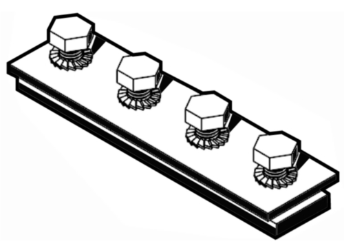 FISCHER Channel connector Steel Zinc plated