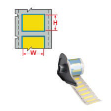 Brady LS ZH Krimpkous draadmarkering M71-125-1-7641Y 100PC