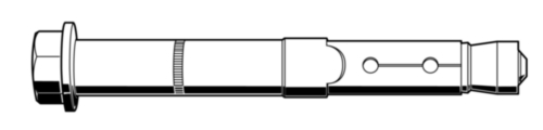 Veiligheidsanker type FH II-S Staal Elektrolytisch verzinkt