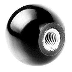 Ball knob with metal thread insert DIN ≈319 E Plastic Bachelită FS31