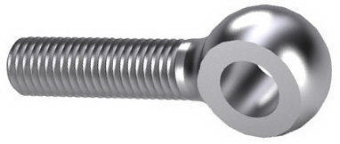Eye bolt fully threaded DIN 444 LB Steel Zinc plated 4.6