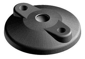 FATH Foot plate with anti-slip plate and fixing holes, ball joint ø 15 mm Plastique Polyamide (nylon) Black 120MM