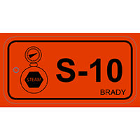 Brady Energy source tag steam 10 25PC