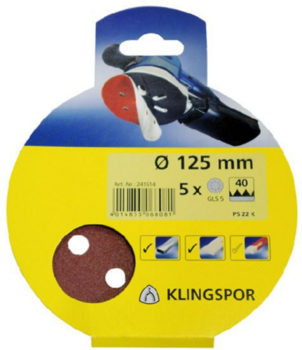 Klingspor Disque abrasif 150 K40 6GATEN GLS3 G3S5