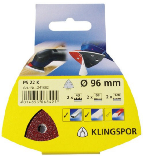 Klingspor Clean & finish disc 96 K80 6GATEN GLS15 G15S5