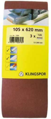 Klingspor Taśmy szlifierskiej 100X560K120(LS309XH) 0