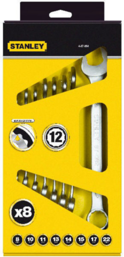 Stanley Doppelmaulschlüssel-Sets 4-87-054 8-DLG ST/RING