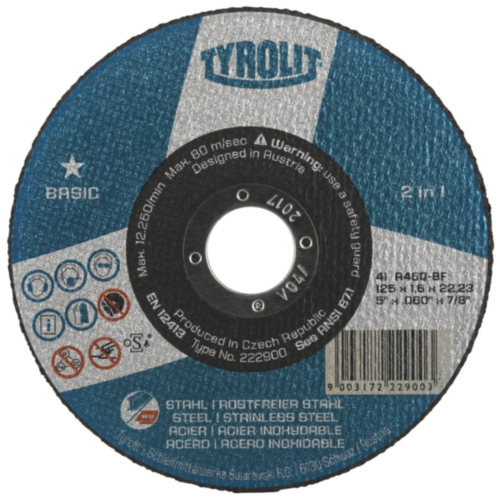 Tyrolit Cutting wheel 222900 125X1,6X22,23