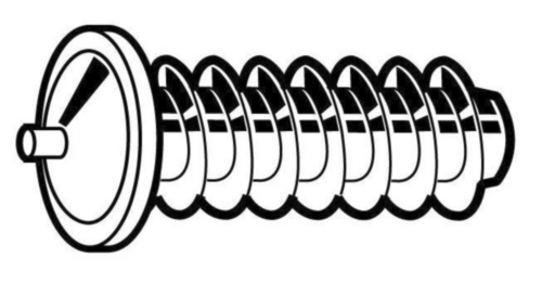 Coarse threaded stud for arc welding ISO 13918 Stal Miedziowane