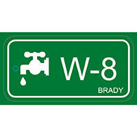 Brady Etiquette source d'energie eau 8 25PC