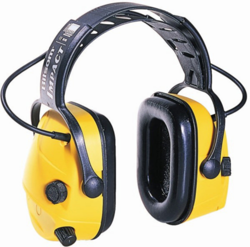 Honeywell Earmuffs Impact Electronic Over-head 1010376 Black/Yellow IMPACT+ HEADBAND