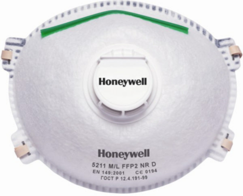 Honeywell Full face respirator Disposable respirators with valve 5211 ML 1005586 5211 M/L+VALVE