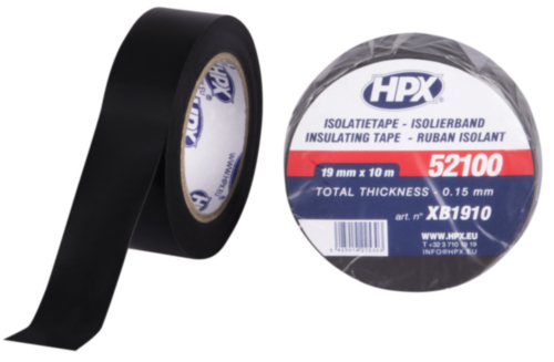 HPX 52100 Isolatietape Zwart 19MMX10M