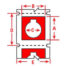 Brady Raised Profile Label B30EP-170-593-RD 145PC