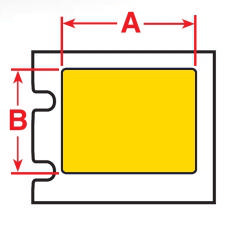 Brady Reliefetikette B30EP-172-593-YL 450PC