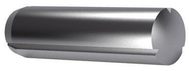 Grooved pin, full length parallel with chamfer DIN 1473 Free-cutting steel 2X6MM