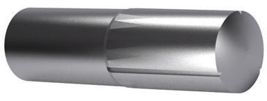 Grooved pin, half length reverse DIN 1474 Free-cutting steel