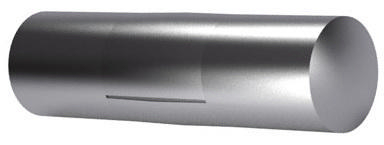 Grooved pin, one-third length center grooved DIN 1475 Free-cutting steel