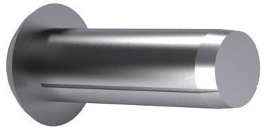 Grooved pin with round head ISO 8746 Aluminium