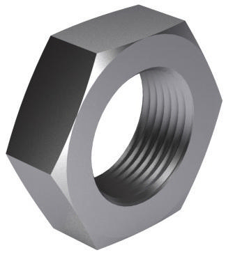 Hexagon thin nut MF DIN 439 2 Steel Zinc plated 04