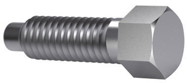 Small hexagon head set screw with full dog point DIN 561 Steel Plain 22H M6X16