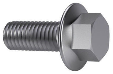 Hexagon flange bolt with serrated flange, DIN ≈6921 Steel Zinc plated 8.8