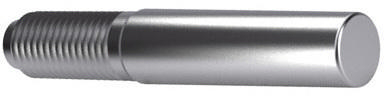 Conische pen met vaste lengte buitendraad DIN 7977 Automatenstaal