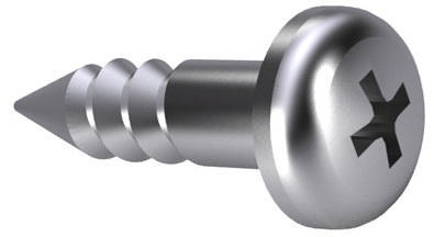 Cross recessed round head wood screw DIN 7996-H Steel Zinc plated