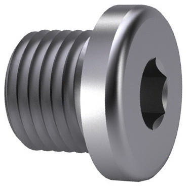 Hexagon socket screw plug with collar, pipe thread DIN 908 Stainless steel A2