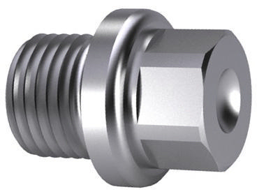 Hexagon head screw plug with collar MF DIN 910 Stainless steel A4