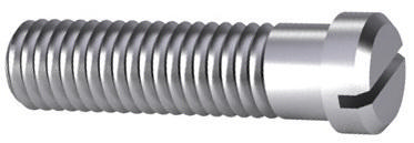 Slotted pan head screw small head DIN 920 Steel Plain 5.8 M3X3