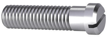 Slotted pan head screw small head DIN 920 Steel Plain 5.8