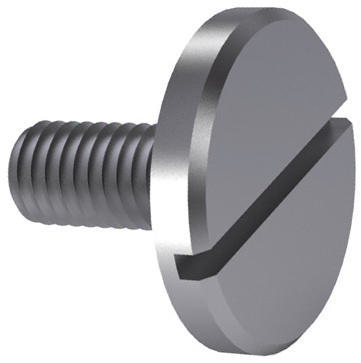 Slotted pan head screw large head DIN 921 Stainless steel A2
