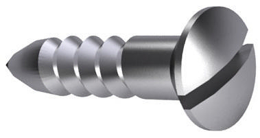 Slotted raised countersunk head wood screw DIN 95 Stainless steel A2 6X110MM