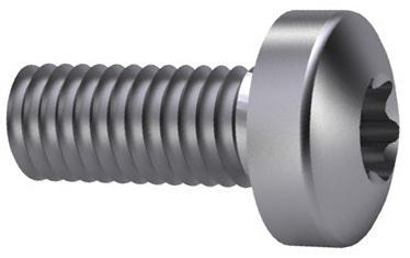 Hexalobular socket raised cheese head screw ISO 14583 Steel Zinc plated 4.8