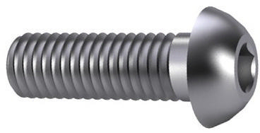 Hexagon socket button head screw UNC ASME B18.3 Alloy steel ASTM F835 Zinc plated #8-32X1/2