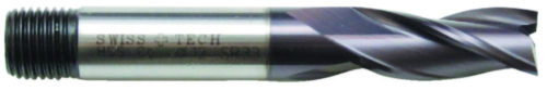 Swiss Tech Slot drill 3 flute DIN 327 Regular Cobalt HSS TiALN 8,0MM