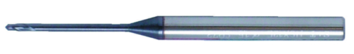 Swiss Tech Slot drill ball nose 2 flute Long Carbide AlTiN 1,0MM
